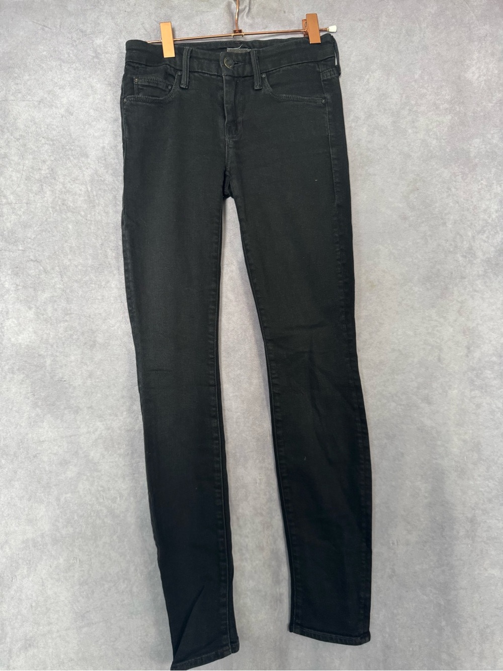 Mother Skinny Jeans Womens 24 Black High Waisted Looker A Model Spy Denim